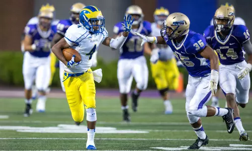 Blue Hens Make Goal Line Stand in Overtime as Delaware Hangs On To Defeat James Madison, 30-23, in CAA Opener