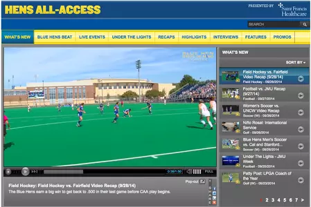 Delaware Athletics to Offer Hens All-Access Live Streams in HD and on Mobile Devices