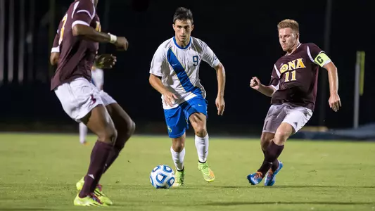 Delgado Posts Second Straight Two-Goal Game as University of Delaware Men?s Soccer Shuts Out St. Bonaventure, 3-0
