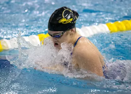 Delaware Swimmers Record Five Top Three Finishes on Third Day of CAA Championships