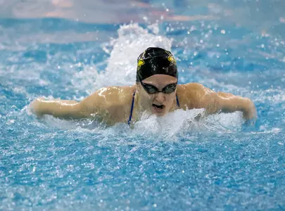 Savidge, Larson Star for Blue Hens But Delaware Swept by George Mason in Swimming Dual