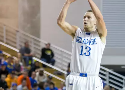 Balanced Effort Leads Blue Hens To 71-68 Victory Over College of Charleston