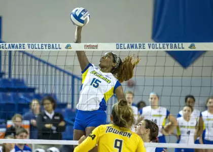 Blue Hen Volleyball Drops Another Five-Set Thriller To Charleston