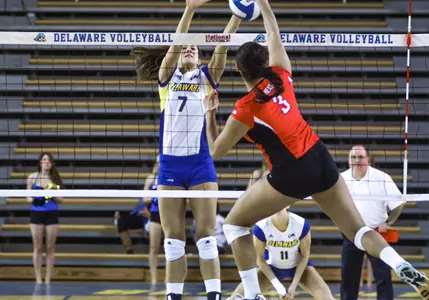 Blue Hens Use Strong Attack To Post Four-Set Win Over Northeastern