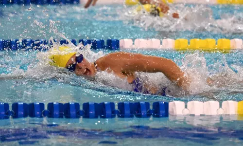 Delaware Swimmers & Divers Close Out Successful CAA Pod Meet with Dual Victories