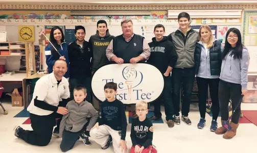 University of Delaware Golf Team Members Volunteer at First Tee of Delaware Event