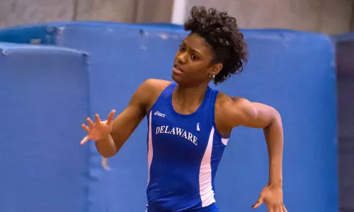 Two Freshman Records Fall for Delaware at Albany Great Dane Track Invitational