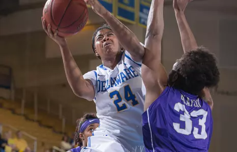 Caracciolo Tallies 29 in 74-71 Loss to JMU on Senior Day