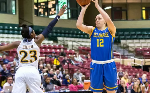 Blue Hens Survive for 55-48 CAA Quarterfinals Victory Over Drexel