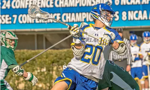 Big First Half Sends Delaware to 12-5 Victory Over Manhattan