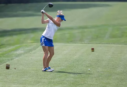 Slane Tied for Individual Lead, Blue Hens Third After First Day of CAA Championship