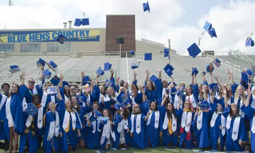 Nearly 150 Blue Hen Student-Athletes Honored as Part of UD Commencement Ceremony