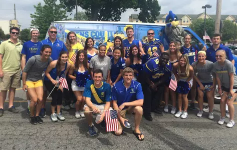 Blue Hen Student-Athletes March in Newark's Memorial Day Parade