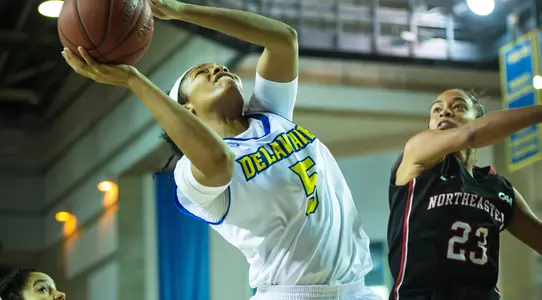 Nicholas Notches First Career Double Double; Delaware Defeats Northeastern, 59-52
