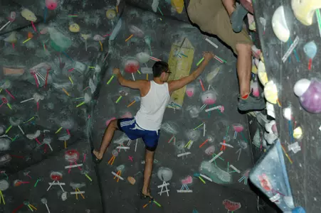 Climb our rockwall!