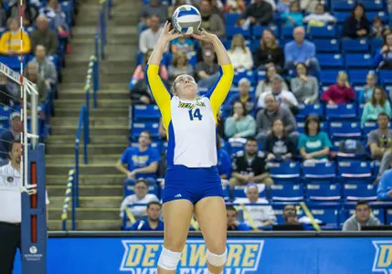 Blue Hens Pick Up First CAA Win With Three-Set Triumph Over William & Mary