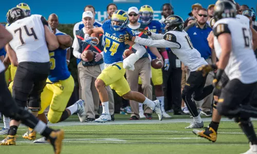 Blue Hens Shut Down Towson, Gain First CAA Win with 20-6 Victory