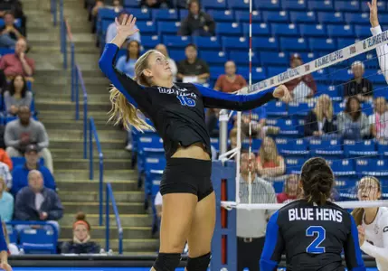 Blue Hens Continue To Roll With Four-Set Victory at Elon
