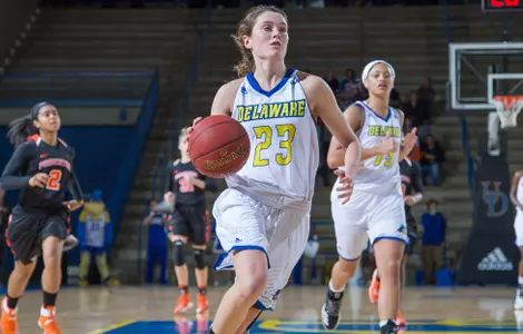 Blue Hens Hold Off Princeton, Stay Unbeaten with 66-62 Triumph
