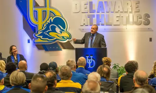 Delaware Introduces Danny Rocco as New Blue Hen Football Head Coach
