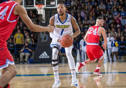 Blue Hens Pull Away in Second Half To Post 64-49 Win Over Delaware State