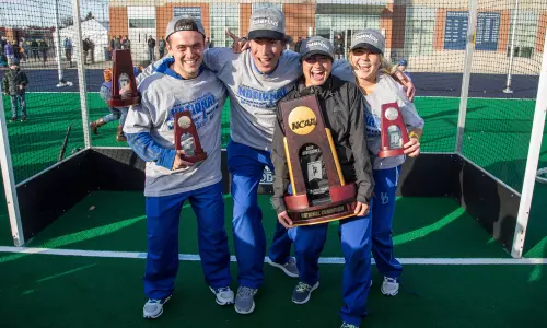 Delaware Head Coach Rolf van de Kerkhof and Staff Honored as NFHCA Regional Coach of the Year