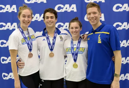 Delaware Captures Gold and Two Bronze Medals on Day 1 of CAA Diving Championships