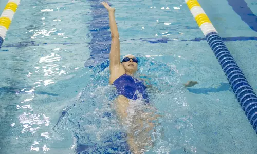 Delaware Swimming Teams Each Finish Fourth at CAA Championships