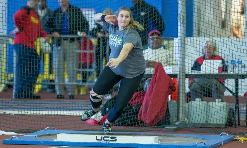 Hillman Wins Shot Put to Lead Delaware to Seventh Place at Villanova Invitational