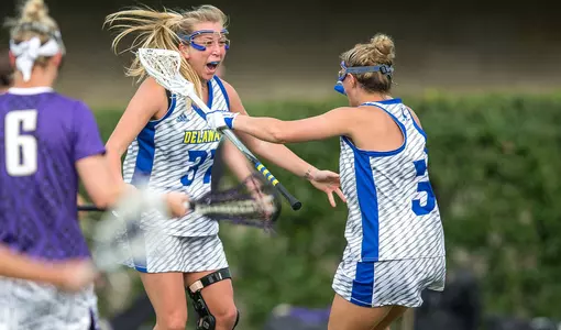Delaware Knocks Off Dukes as Lyons Reaches 100 Career Goals