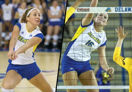 Taylor Hollingsworth, Alexa Swann Named 2016 Delaware Volleyball Captains