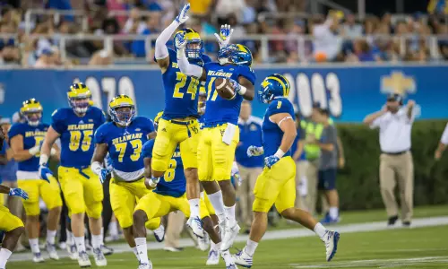 Blue Hens Run Over Delaware State, 56-14, in Season Opener