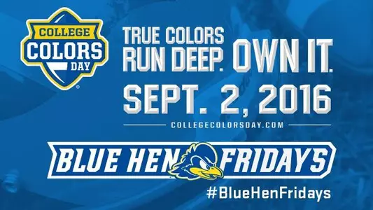 Blue Hens Kicking Off Fall Season With College Colors Day