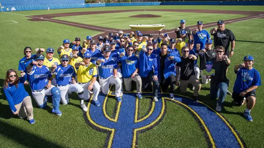 Blue Hens Receive CAA Championship Rings; Close out Fall World Series Play With Sunday Finale
