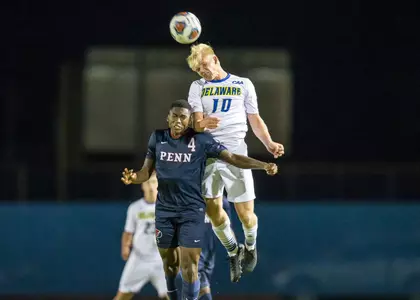 Battle Scores First Career Goal, But Blue Hens Fall to Penn