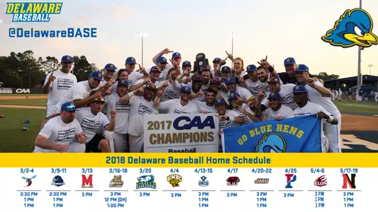 Defending CAA Champion Blue Hens Announce Complete 2018 Schedule