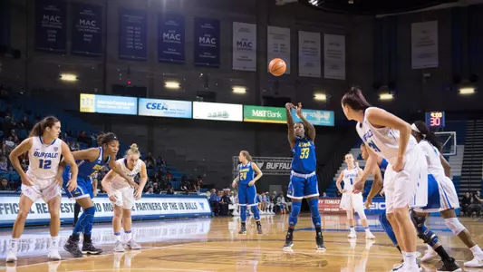 Third Quarter Run, Enabosi's Career Night Pushes Blue Hens to 72-63 Victory at Hartford