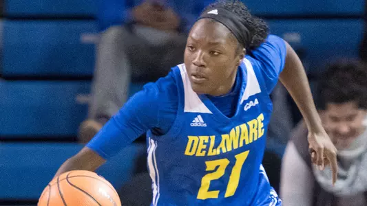 Total Team Effort Pushes Blue Hens to 66-37 Win Against Eastern Illinois