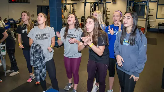 Annual Rep for Kids Events Brings Blue Hen Student-Athletes Together to Raise Funds for Cancer Awareness