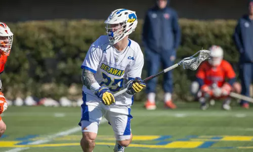 Ortlieb Scores Six as Delaware Explodes for 18-5 Victory Over Mt. St. Mary’s