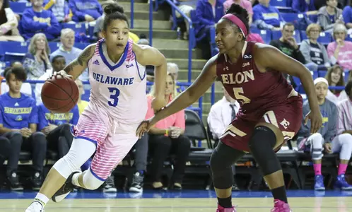 Elon Holds Off Blue Hens, 57-48