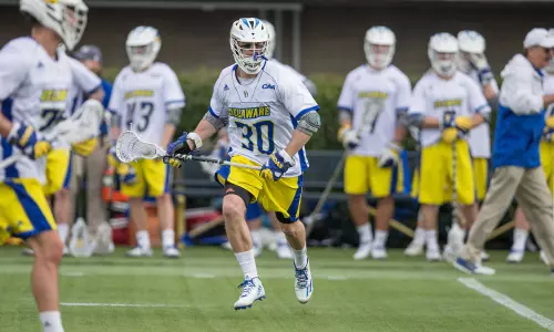 Delaware Overpowers VMI Early and Late for 15-9 Victory