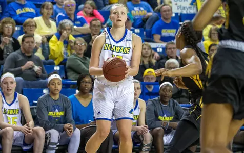 Brown and Jardine Lead Hens Past Towson, 75-59, on Senior Night