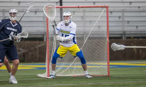 Delaware Men’s Lacrosse Goalkeeper Matt DeLuca Earns CAA Rookie of the Week Honors
