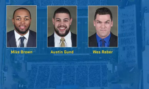 Delaware Football Selects Brown, Gund, Reber as Quality Control Assistants