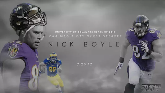 Former UD All-American, Baltimore Ravens TE Nick Boyle to Speak at CAA Football Media Day July 25