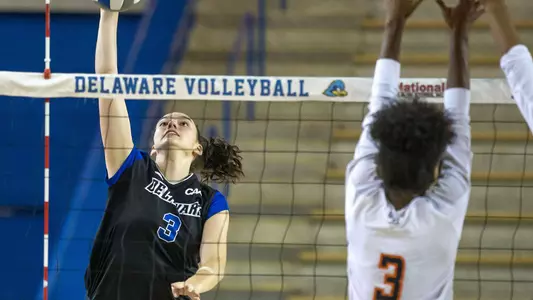 Delaware Drops Three-Set Match To Host Bulldogs on First Day of Yale Invitational