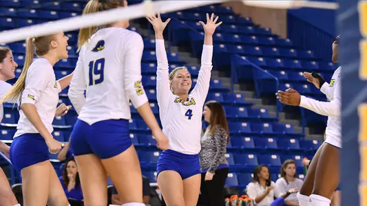 Blue Hens Drop Three-Set CAA Match to Northeastern in Home Opener