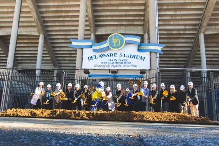 coaches breaking ground shovel