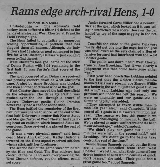 1980 FH Review clipping